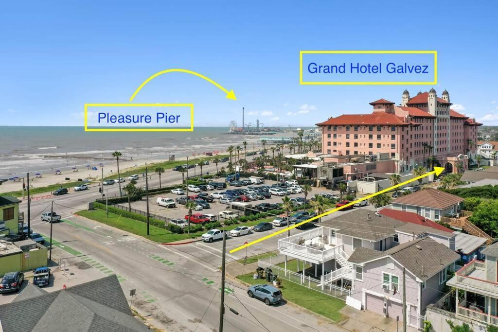 Galvez Oceanview Retreat Walk To Beach Or Pleasure Pier Vila Galveston Exterior foto